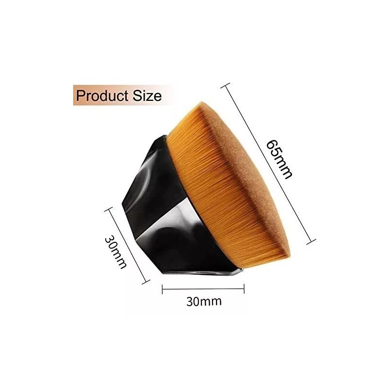 generic Set 2 Brochas Kabuki Planas Para Maquillaje Base Corrector