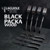 Laguiole 8-Piece Steak Knife and Fork Set – Black Pakka