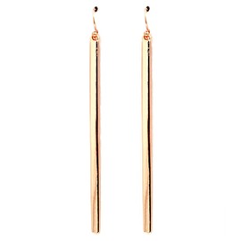 Column Earrings - Rose Gold