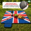 ADEPTNA Waterproof Union Jack Fleece Picnic Blanket 150x130cm Outdoor Beach