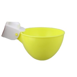 Pack of 5 - Yellow Automatic Chicken Water Cups Anti-Leak Water Dispenser Cup for Pigeons Quail Hen Duck Turkeys Geese