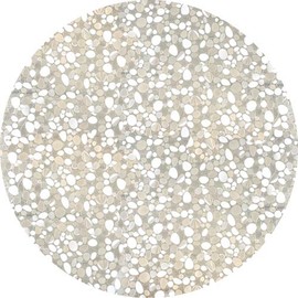 Autotech Park Precut Circle Window Film, Pebble Design, Self Static Adhesive Cling, 32 inch Diameter