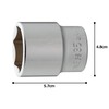 Tone Socket (6 Angle) 6S-35 Insertion Angle 0.7 inch (19.0