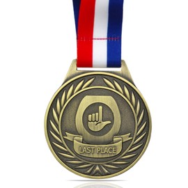 YUJUE Toilet Seat Last Place Medal, Last Place Medal Toilet Loser Award Funny Wide Toilet Medal with Webbing Last Place Trophy for Competitions Funny Supplies