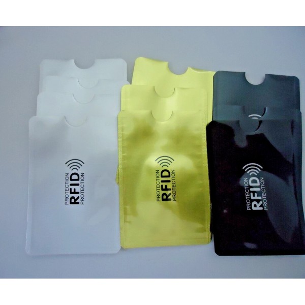 RFID Card Holders 10-RFID Credit Debit ID Card Sleeve Protector
