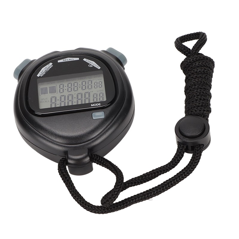 Electronic Stopwatch Multifunctional 2 Lines Show Digital Sports Timer for