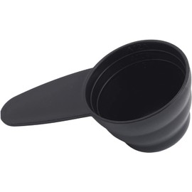 Black Plastic Coffee Scoop Measuring Scoop Coffee Bean Measure Scoop Suitable for Ground Beans Coffee Beans Tea, Spoon for Weighing and Filling Coffee Beans and Coffee Grounds