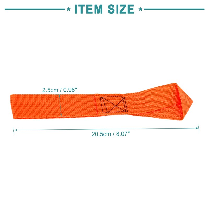 ACROPIX 6pcs Soft Loop Tie Down Trailer Strap Cargo Belt