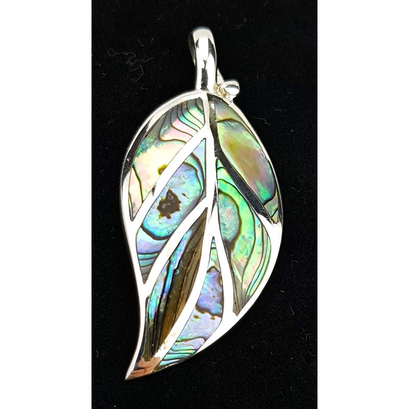 Monkimau Women's Pendant Leaf 925 Sterling Silver Genuine Silver with