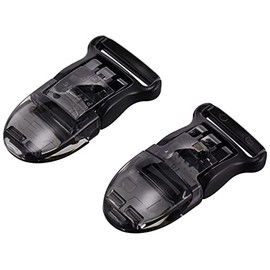 KIYOHARA SUN90-101 Sankoko Fish Clips for Flat Tape, Pack of 2, 0.6 inches (15 mm), Width 0.6 inches (15 mm), Black