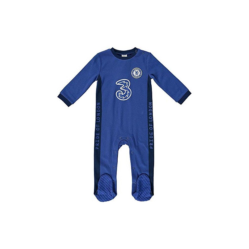 CFC Chelsea Baby Kit Sleepsuit | 2020/21 (3-6 Months) Blue