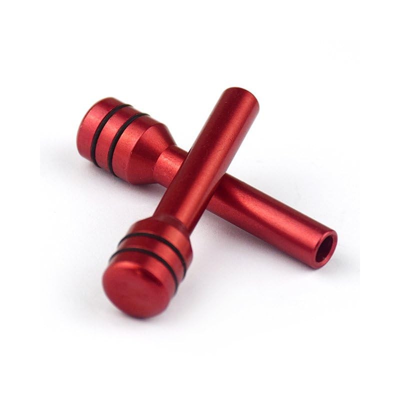 2pcs Red Car Door Lock Pin Door Fitting Modified Component