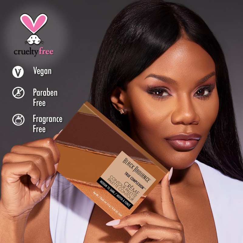 Black Radiance True Complexion Paleta de contorno de crema, Light