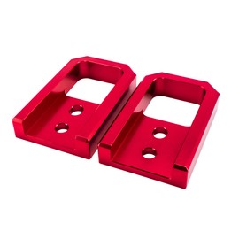 PT974-35250 Front Tow Hooks Compatible with Toyota Tacoma 2024-2026, 4Runner 2025-2026, Land Cruiser 250 2024-2025, Heavy-Duty Red Recovery Hooks 2PCS, Direct Bolt-On Installation, Truck Accessories