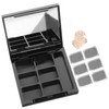 PACKOVE 1Set Empty Eyeshadow Case with Mirror Refillable Highlighter Blush