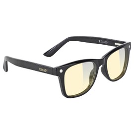 Glassy Harper Premium Blue Light Blocking Glasses, Anti-reflective coating, Glasses for Computer and Gaming Black Frame, Yellow Lens