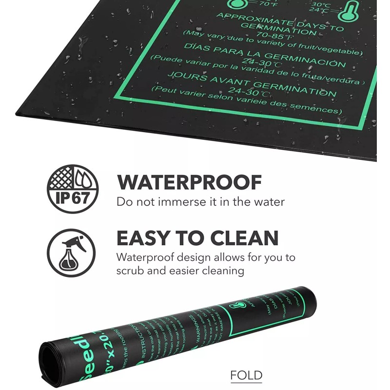 BN-LINK Heating Thermostat Outlet Controller Seedling Heat Mat Pad 20"