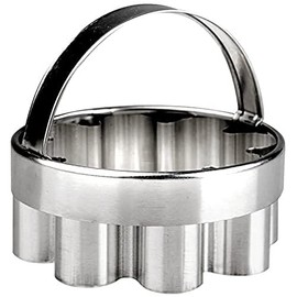 IBILI Flutted Cutter 7,5 cm of Stainless Steel, Silver, 7.5 x 7.5 x 8 cm