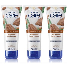 Avon Care Cocoa Butter Softening Hand Cream 75ml - Pack of 3
