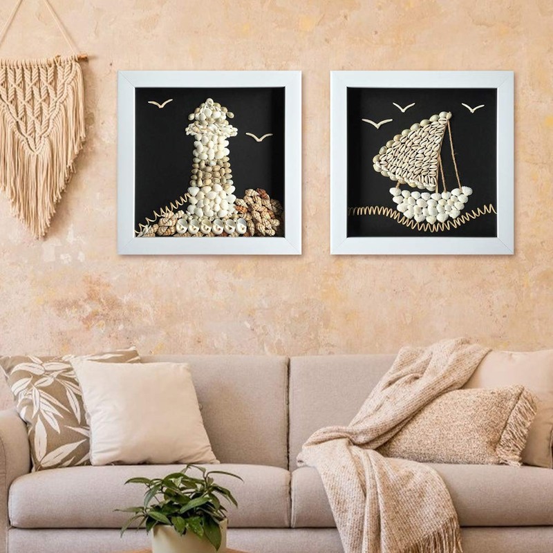 HAKACC Sea Shell Set, 50-70 PCS Assorted Natural Shells for