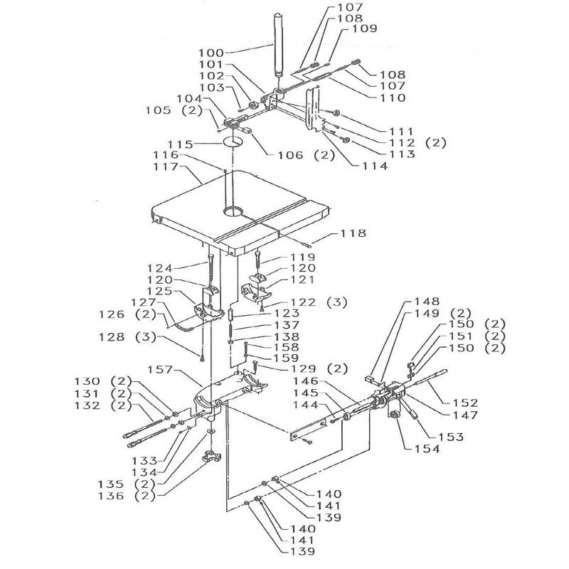 Rockwell Delta 14" Band Saw Upper Wheel, Lower Drive Shaft,