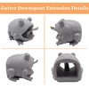 Teaeeno Frog Gutter Downspout Extension Decorative, Animal Gutter Extension Decor