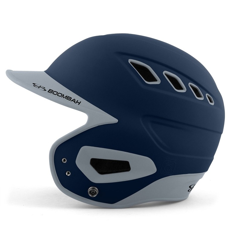 Boombah DEFCON Batting Helmet Navy/Gray - Size Junior 6 1/4"