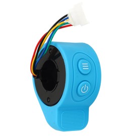 VBESTLIFE Electric Scooter Throttle Accelerator, ABS Sensitive Thumb Speed Accelerator for X6 Electric Bikes Scooters, Blue