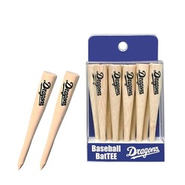 HOKUSHIN TRADING W24TEE003 Chunichi Dragons Bat Tees 10 Pcs Golf Tees