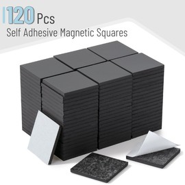 Mr. Pen- Self Adhesive Magnet Squares, 120 Pcs, Small Square Magnets with Adhesive Backing, Magnetic Squares with Adhesive Backing