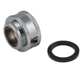 Plumb Pak PP800-64LF Dual Threaded Faucet Aerator Hose Adapter, 55/64-27 Id X 3/4-11-1/2 Od, 3/4" x 11-1/2"