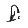 Kohler K-R18594-SD-2BZ Trielle Kitchen Sink Faucet, Oil-Rubbed Bronze