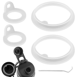 4pcs Gaskets Replacement for TAKEYA Actives Water Bottle, Silicone Lid Seal Ring Parts Leak-Proof Accessories Compatible with TAKEYA Actives 18oz 22oz 24oz 32oz 40oz (Not for TAKEYA Originals)