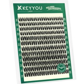 KEYYOU Flora Lash Clusters Flaunt Eyelash Clusters D Curl 10-14MIX