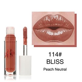 AQUAPURITY Phoera® Cushiony High Shine Lip Gloss 3ml Pigmented Moisturising Non-Sticky clear lipgloss (114 Bliss)