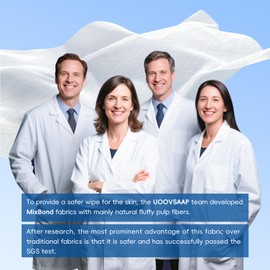 UOOVSAAP UOOVSAAP Face Towels, Disposable Face Towelette, Ultra Soft Clean Towels, Gentle Face Cloths for Sensitive Skin, Plant Based, Hypoallergenic, 150 Ct, 3 Pack