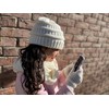 Funky Junque Kids Cable Knit Beanie, Infinity Scarf & Touchscreen