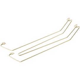 Bard's Gold-Toned Wall Mountable Hanger, 8.75" H x 2" W x 1.5" D (for Plates 9.5" - 12"), Pack of 2