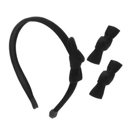 Baluue 1 Set Velvet Bow Hair Clip Headband for Women Cheerleading Hair Accessories Soft and Gentle Velvet Material Stylish and Versatile for Everyday and Special Occasions