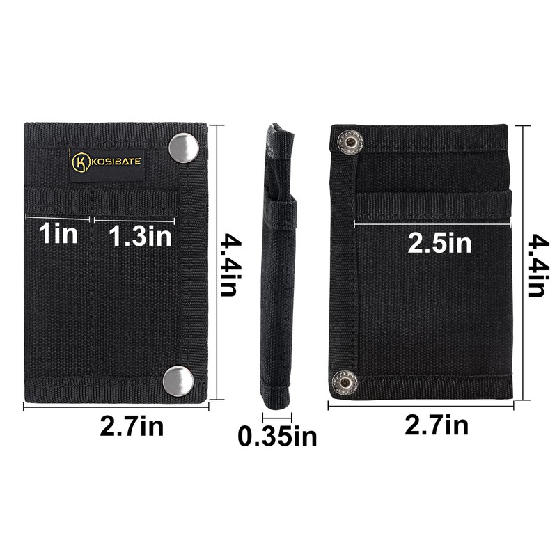 Kosibate EDC Pouch, EDC Organizer, Mini Tool Pouch for Knife/Flashlight/Tactical