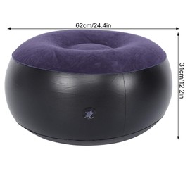 Air Chair Inflatable Chair Stool Portable Outdoor Camping Chair Inflatable Flocking Stool Footrest for Home Office Travel