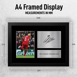 HWC Trading Alex Oxlade-Chamberlain Liverpool Gifts Printed Signed Autograph Picture for Fans and Supporters - A4 Framed