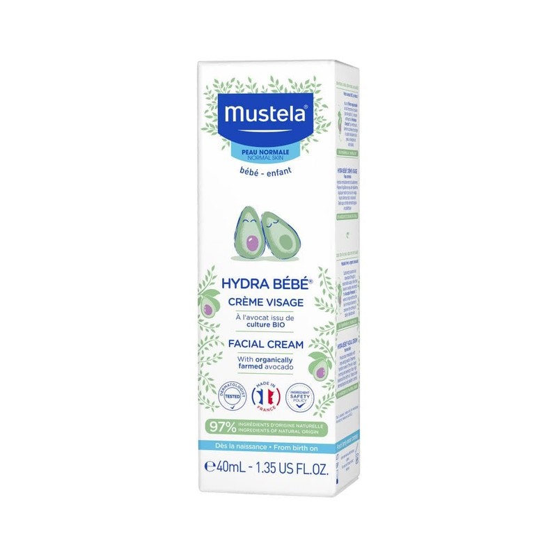 Mustela Hydra Bebe Facial Cream from Birth On, 40 ml