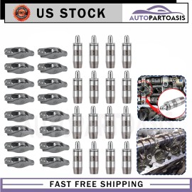 VEHITO 16x Lifters 16x Rocker Arms Fits Dodge Ram 1500 PowerTech Engine 4.7L V8 SOHC