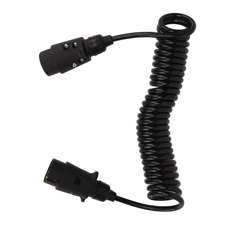 12.8ft Trailer 7 Core Coiled Cable Flexible Retracted Stable Connection