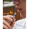KeyUnity KA55 Titanium Emergency Whistle with Chain, Loud Emergency, Referee