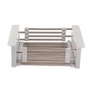 Expandable Sink Drainer Retractable Drain Rack Sink Organizer for Dishes