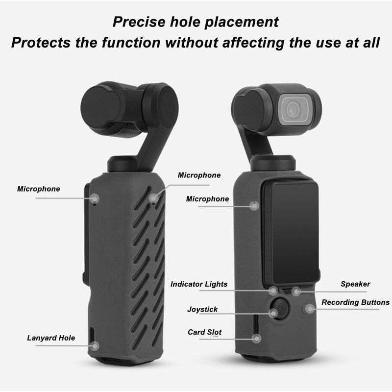 Silicone Case for Osmo Pocket 3 Action Camera Anti Scratch