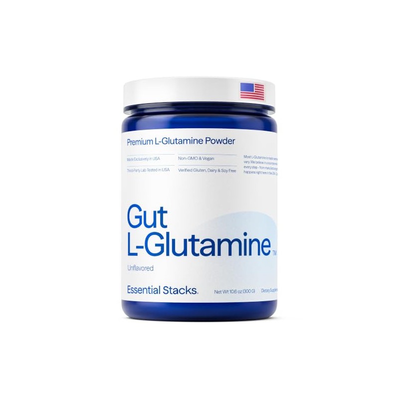 Essential Stacks L-Glutamina Intestinal - 300 g - Sin Gluten,