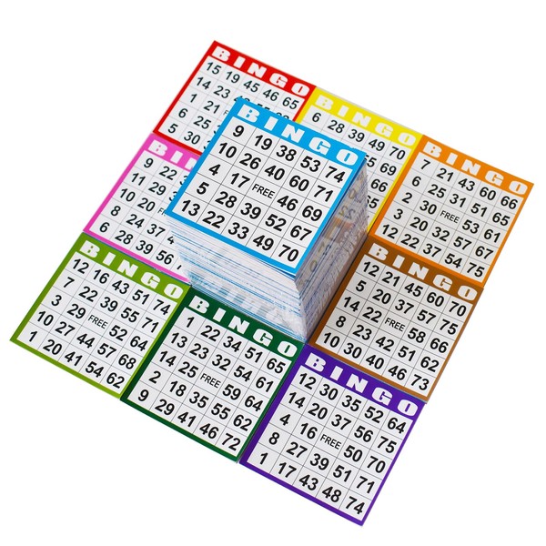 SEETOOOGAMES Bingo Paper Game Cards - 1 Card -100 Books